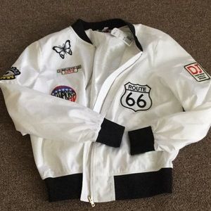 Casual jacket white super cute